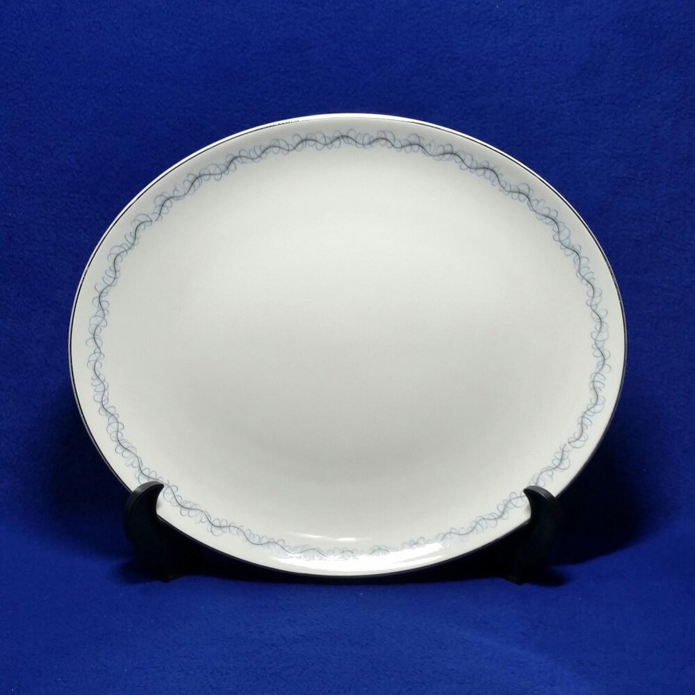 Vintage W.S. George China Craft 13" Oval Serving Platter 284 840 H Pattern MCM